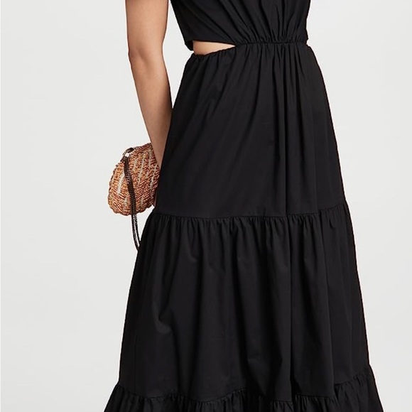 WAYF NWT New tiger print puff sleeve cutout maxi midi dress S Small - Picture 10 of 10